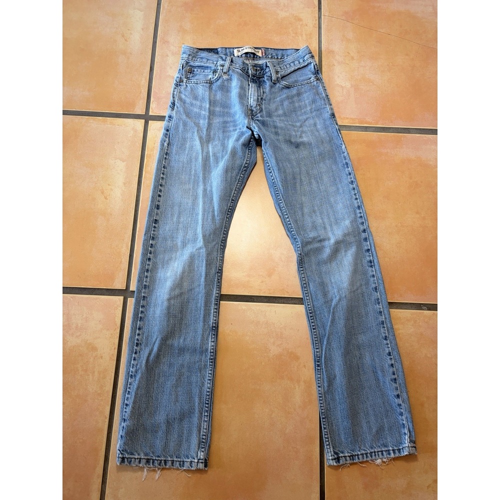 Levis 514 Slim Straight Jeans Mens 29x32 Blue Denim 100% Cotton